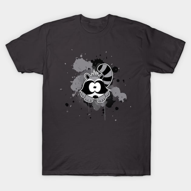 Racoon print T-Shirt by Namarqueza